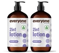 Everyone Nourishing Hand and Body Lotion, 32 Ounce (Pack of 2), Lavender and Aloe, Plant-Based Lotion with Pure Essential Oils, Coconut Oil, Aloe Vera and Vitamin E