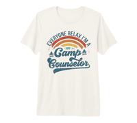 Everyone Relax I'm A Camp Counselor Retro Camp Counselor Premium T-Shirt