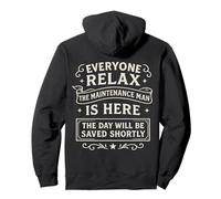 Everyone Relax Maintenance Man's Here Saving the Day Vintage Pullover Hoodie