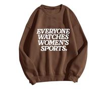 Everyone Watches Womens Sports Women's French Crewneck Pullover Sweatshirt