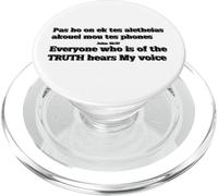 Everyone who is of the TRUTH hears My voice PopSockets PopGrip for MagSafe