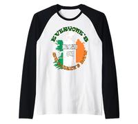 Everyone's Irish On St Patricks Day Raglan Baseball Tee