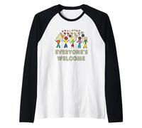Everyone's Welcome Raglan Baseball Tee