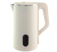 Everypan Essential Electric Kettle, 2L Capacity, 1500W Rapid Boil, Stainless Steel Interior, Concealed Heating Element, 360° Cordless Base, Electric Tea Kettle for Boiling Water (Cream)