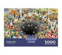 Everything-at-once Department Store Wooden Jigsaw Puzzle Waterproof 1000 Piece Puzzles for Adults Gifts Colourful Challenging Games