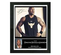 Everything But That The Rock Dwayne Johnson Signed Mounted Photo Print Display 10 x 12
