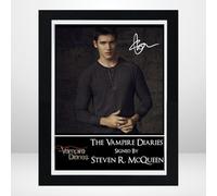 Everything But That Vampire Diaries Jeremy Gilbert/Steven R. McQueen Signed Mounted Photo Print Display 10 x 12