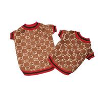 Everything Chic Designer Dog Clothes Sweater Shirt Outfit Small XS Teacup Cute Dogs Puppies French Bulldog Dachshund Chihuahua Cats Maltese Boy Girl (Small, Gucchewi)