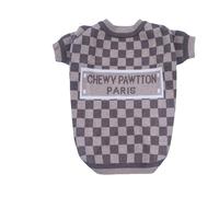 Everything Chic Designer Dog Clothes Sweater Shirt Outfit Small XS Teacup Cute Dogs Puppies French Bulldog Dachshund Chihuahua Cats Maltese Boy Girl (Small, DamierParis)