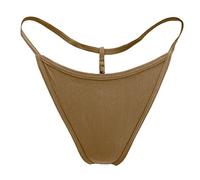EVERYTHING CROPOVER Low Rise Skintone G String No-Show Thong Panty Underwear for Black and Brown Skin Women | One Size