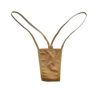 EVERYTHING CROPOVER Low Rise Skintone G String Tanga No-Show Thong Panty Underwear for Black and Brown Skin Women | 3pk, Light Brown (Size Medium), M