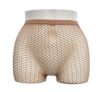 EVERYTHING CROPOVER Skintone Gold Glitter Fishnet Stockings | Carnival Tights for Black and Brown Skin Women | One Size Little Color Medium Weft