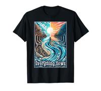Everything Flows River of Life Philosophical Present T-Shirt