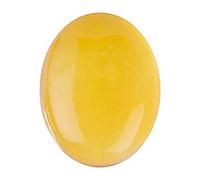 EVERYTHING GEMS Natural 12.25 Ratti Yellow Aqeeq Stone/Yellow Stone/Real Akik Stone/Hakik Stone/Onyx Stone/Agate Stone, Lab Certified Loose Gemstone, Loose Gemstone, Onyx