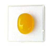 EVERYTHING GEMS Natural 5.25 Ratti Yellow Aqeeq Stone/Yellow Stone/Real Akik Stone/Hakik Stone/Onyx Stone/Agate Stone, Lab Certified Loose Gemstone, Loose Gemstone, Onyx