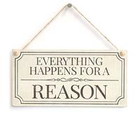 Everything Happens for a Reason Sign, Inspirational Decor