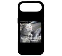Everything Happens For No Reason Cat Driving A Car Meme Case for iPhone Air