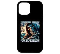 Everything Happens For No Reason Funny Hard Skeleton Meme Case for iPhone 12 Pro Max