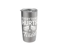 Everything Hurts and I Am Tired Rowing Athlete Determination Stainless Steel Insulated Tumbler