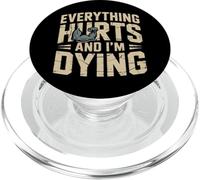 Everything Hurts And I’m Dying Funny Workout Funny Gym PopSockets PopGrip for MagSafe