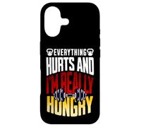 Everything Hurts and I’m Really Hungry Funny Workout Gym Mot Case for iPhone 17