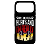 Everything Hurts and I’m Really Hungry Funny Workout Gym Mot Case for iPhone 17 Pro Max