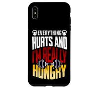 Everything Hurts and I’m Really Hungry Funny Workout Gym Mot Case for iPhone XS Max