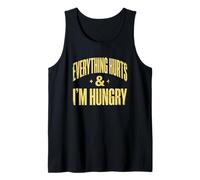 Everything Hurts and Im Hungry Funny Running Marathon Tank Top