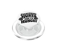 Everything Hurts And I'm Hungry Funny Workout Gym Fitness PopSockets PopGrip for MagSafe