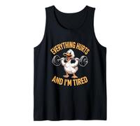 Everything Hurts and Im Tired Duck Workout Tank Top
