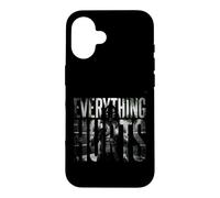 Everything Hurts Anime Workout Funny Weight Lifting Gym Case for iPhone 16