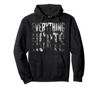 Everything Hurts Anime Workout Funny Weight Lifting Gym Pullover Hoodie