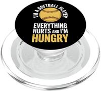 Everything Hurts Hungry Softball Life For Athletes PopSockets PopGrip for MagSafe