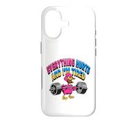 Everything Hurts I'm Tired Funny Gym Duck Case for iPhone 17