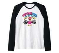 Everything Hurts I'm Tired Funny Gym Duck Raglan Baseball Tee