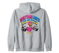 Everything Hurts I'm Tired Funny Gym Duck Zip Hoodie