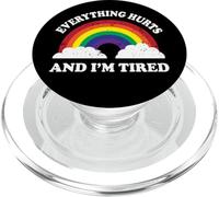 Everything Hurts & Im Tired Ironic Existential Meme Lover PopSockets PopGrip for MagSafe