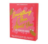 Everything I Love About You - DIY Scratch Cards - Personalised Message Cards for a Heartfelt Reveal - Thoughtful Gift Idea