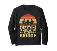 Everything in Moderation Except Bridge Vintage Sunset Long Sleeve T-Shirt