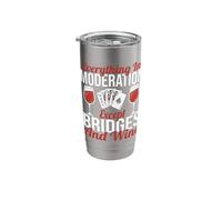 Everything in Moderation Except Bridges and Wine Stainless Steel Insulated Tumbler
