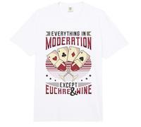 Everything in Moderation Except Euchre and Wine Euchre Comfort Colors Adult Heavyweight T-Shirt