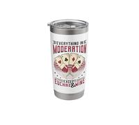 Everything in Moderation Except Euchre and Wine Euchre Stainless Steel Insulated Tumbler