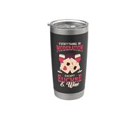 Everything in Moderation Except Euchre and Wine Euchre Stainless Steel Insulated Tumbler