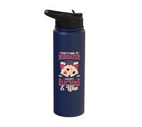 Everything in Moderation Except Euchre and Wine Euchre Stainless Steel Insulated Water Bottle