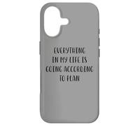 Everything in my life is going according to plan White Lie Case for iPhone 17