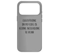 Everything in my life is going according to plan White Lie Case for iPhone 17 Pro Max