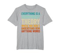 Everything is A Conspiracy Theory When You Don't Understand T-Shirt, Men's Big and Tall, Heather Grey, 4X Tall