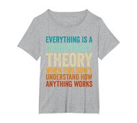Everything is A Conspiracy Theory When You Don't Understand T-Shirt, Women's Plus, Heather Grey, 1X