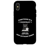 Everything Is A Conspiracy When You Don't Know Anything Cat Case for iPhone X/XS