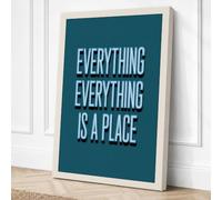 Everything Is A Place Canvas Wall Art Print 30x20 Inch | Ready to Hang, Gallery Wrapped, Fade-Resistant Inks, Securely Packaged, UK Made